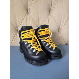 Proenza Schouler Hiking Boots – Black Leather & Suede